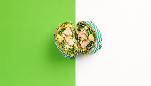 Chicken Caesar Cold Wrap.
